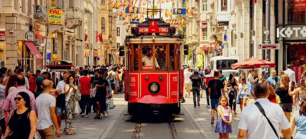 Taksim ilçesi otel bölgesi